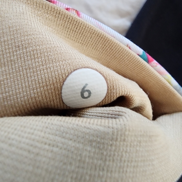 Lululemon Wunder Under Hi-Rise Crop Black Floral Waist Luon Soft Yoga Leggings 6 - Picture 7 of 7